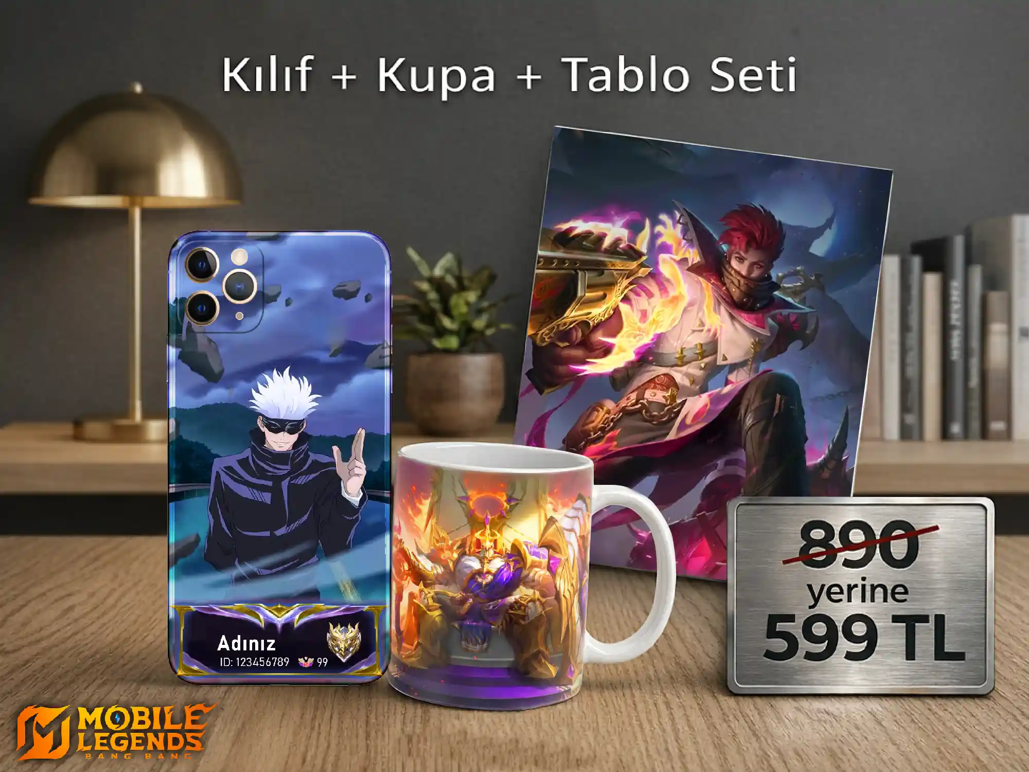 MLBB — Kılıf + Kupa + Tablo Seti