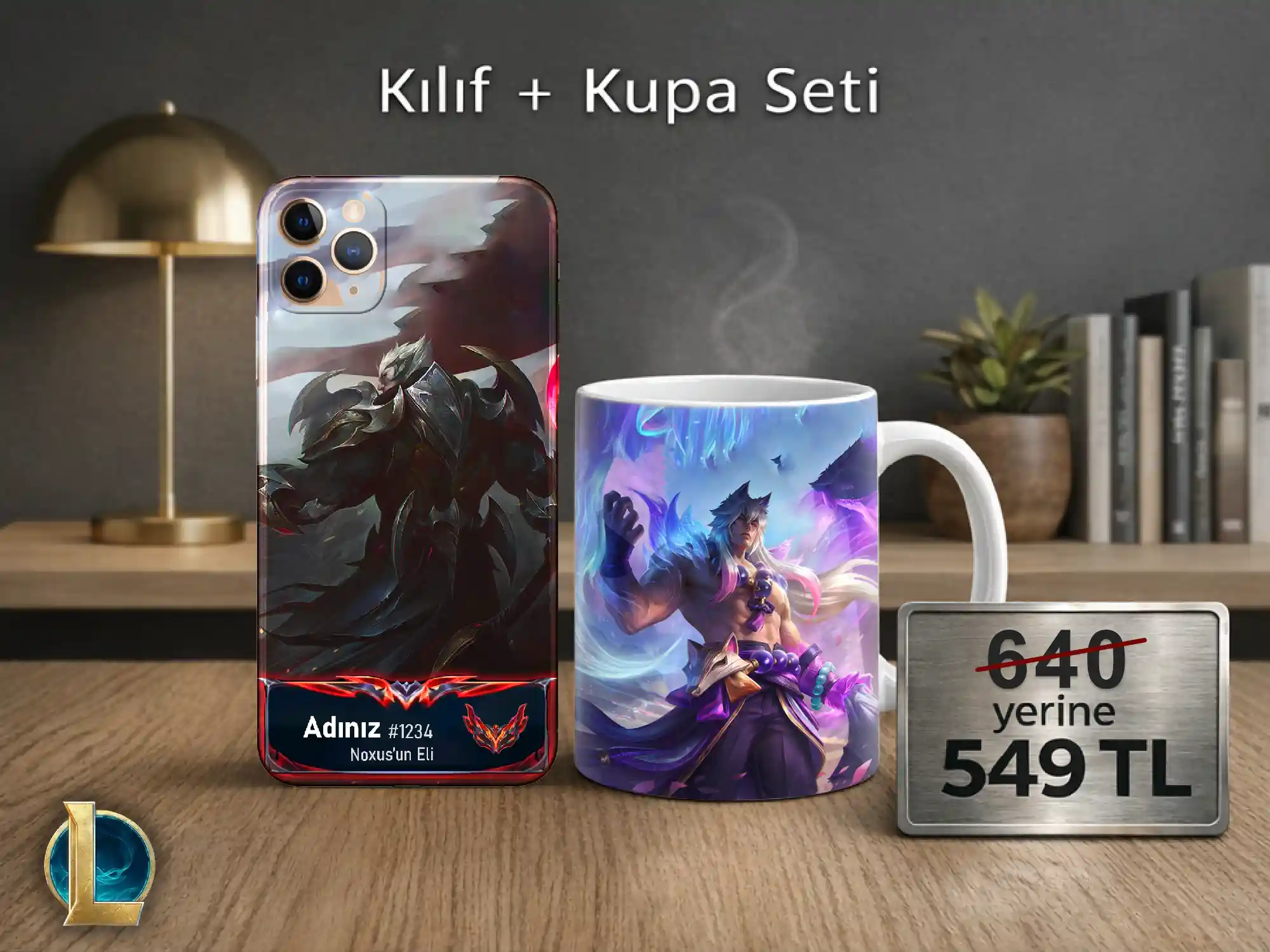 LoL — Kılıf + Kupa Seti