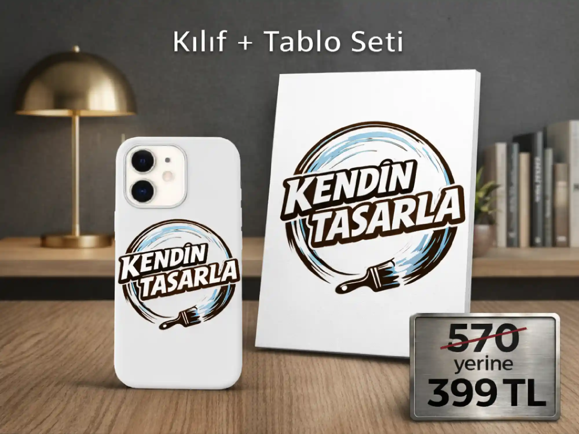 Kendin Tasarla — Kılıf + Tablo Seti